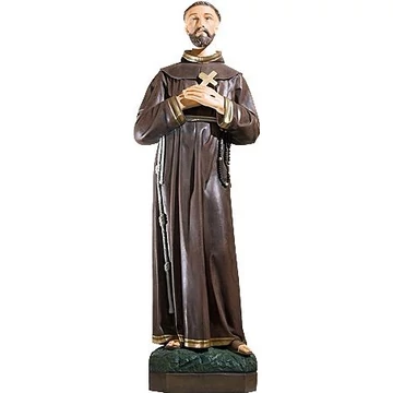 Szobor festett Szent Ferenc 100cm 804