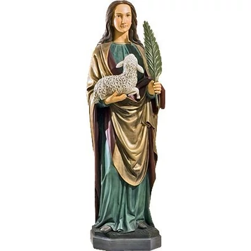 Szobor festett Szent Ágnes 110cm 820