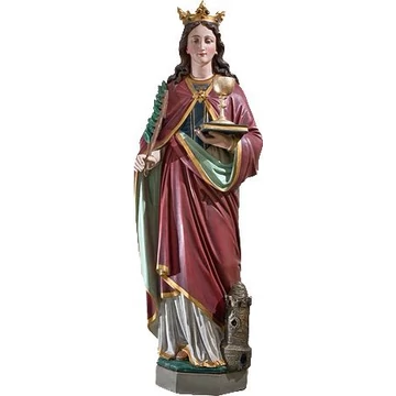 Szobor festett Szent Barbara 110cm 821