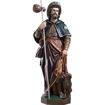 Szobor festett Szent Rókus 110cm 880