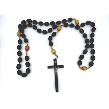 Rózsafüzér fa madzagos óriás barna