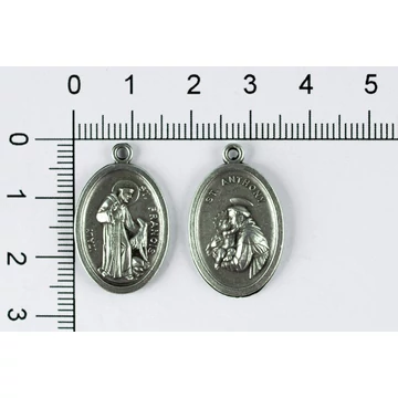 Érem Szent Antal/Szent Ferenc 2,5cm