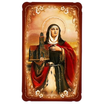 Szentkép aranyozott -Szent Kinga