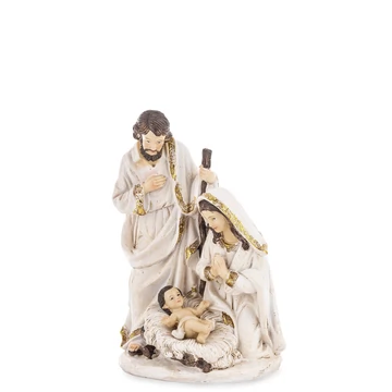 Szent Család bézs/arany 19cm 149076