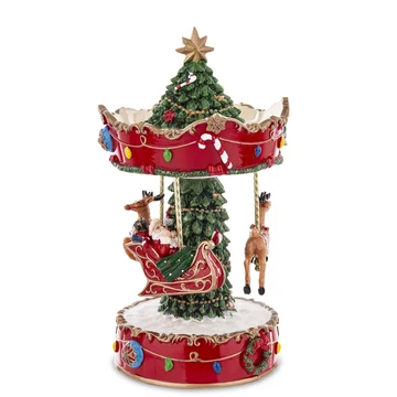 Karácsonyi körhinta zenedoboz 25cm 159951