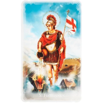 Szentkép aranyozott - Szent Flórián