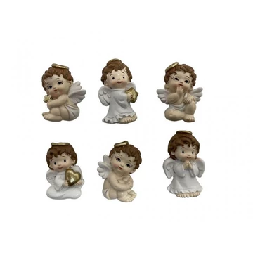 Angyal gyermek hűtőmágnes 6 cm fehér 1092