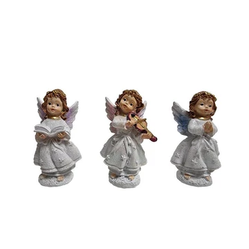 Angyalka fehér csillámos 6,5cm 5235