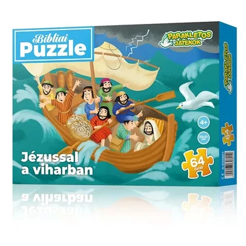 Jézussal a viharban Puzzle 64db-os