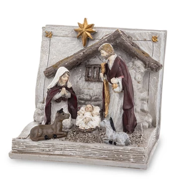 Szent Család nyitott könyv formában 10x12cm