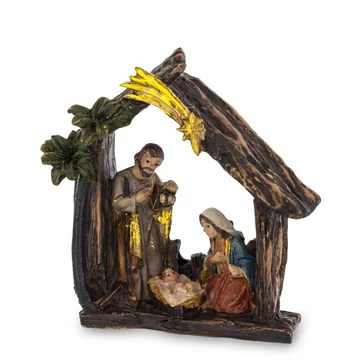 Szent Család betlehemi csillaggal 9cm