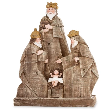 Három Király Kis Jézussal fa hatású 32cm