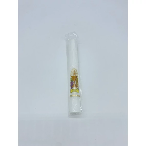 Gyertya díszített 7dkg Elsőáldozói (Kerz.) d22mm, h200mm