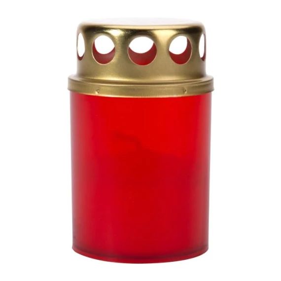 Műanyag mécses fém tetővel  v1-50p a28