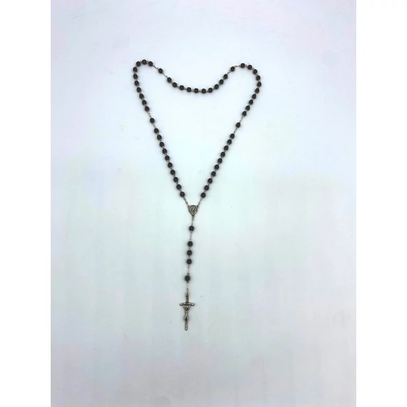 Rózsafüzér kristály 6mm fekete