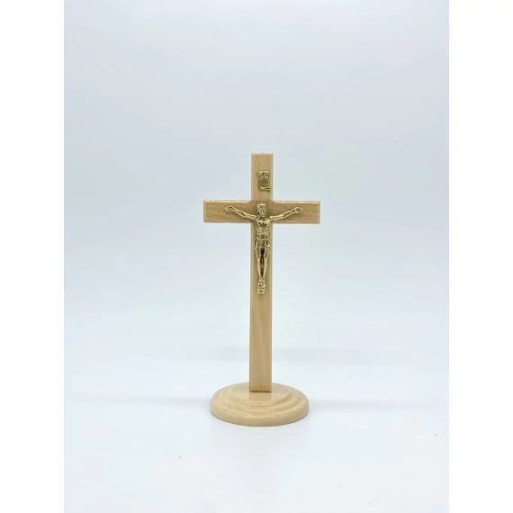 Feszület natúr álló 24cm fa