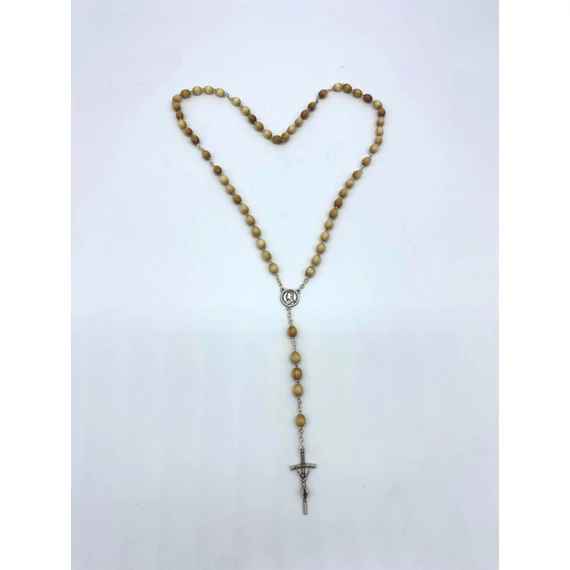 Rózsafüzér fa dróton natúr