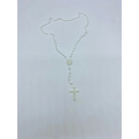 Rózsafüzér műanyag madzagon világítós