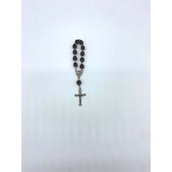 Rózsafüzér tized fa dróton bordó