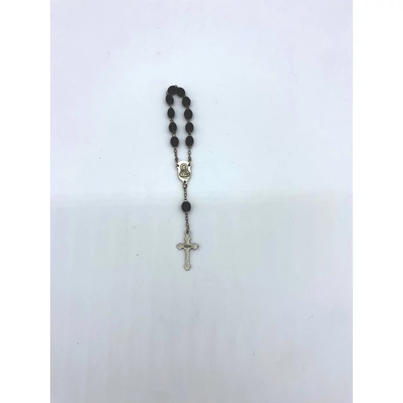 Rózsafüzér tized fa dróton fekete