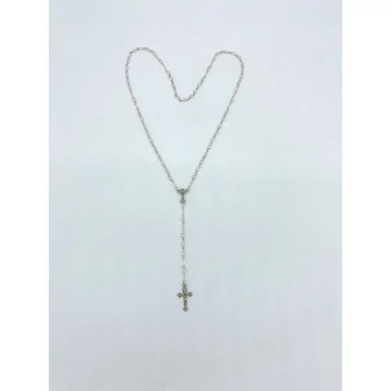 Rózsafüzér kristály 4mm átlátszó