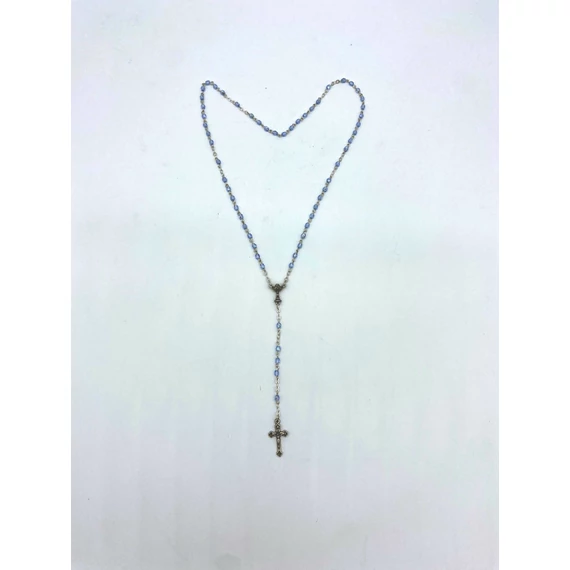 Rózsafüzér kristály 4mm kék