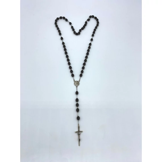 Rózsafüzér fa dróton barna