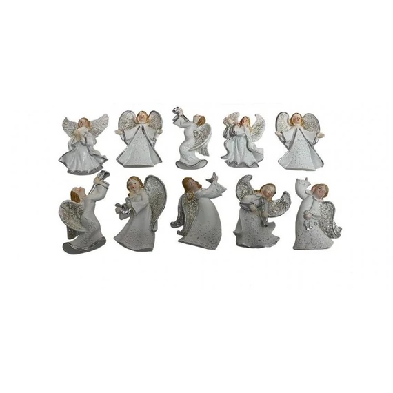 Angyalka hűtőmágnes ( fehér - ezüst) 0869