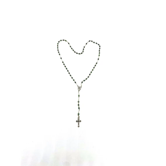 Rózsafüzér kristály 4mm zöld