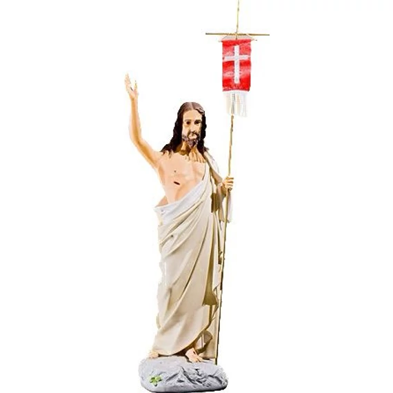Szobor festett Feltámadt Krisztus 65cm 225