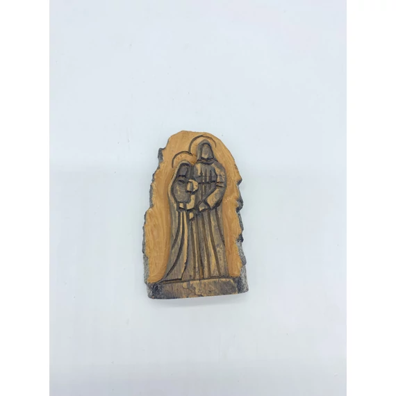 Faragott háncs dísz Szent család kicsi