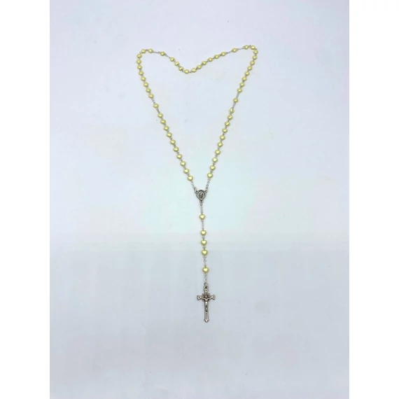 Rózsafüzér gyermek szíves sárga