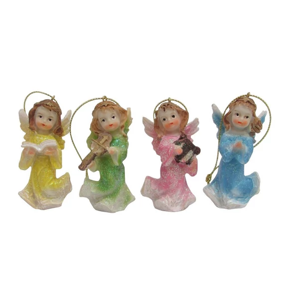 Angyal szalagon 7cm színes ( 4025 )