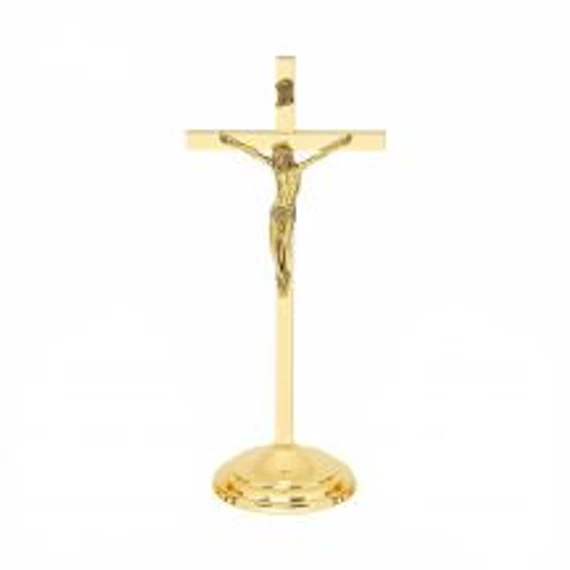 Réz feszület álló 30cm tradícionális 02-060