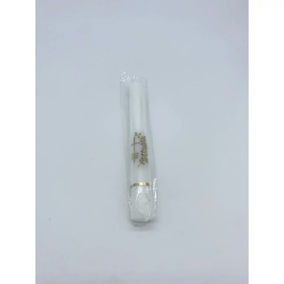 Gyertya díszített 7dkg keresztelői (vizes matr.) d22mm, h200mm