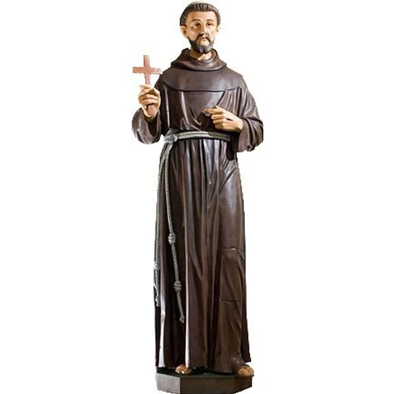 Szobor festett Szent Ferenc 155 cm 800