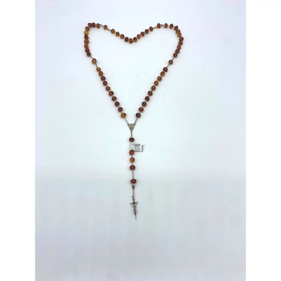 Rózsafüzér borostyán dróton egyedi ár