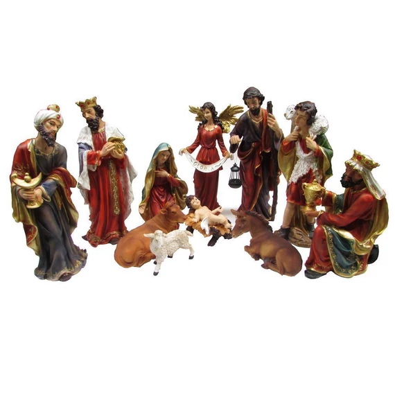 Betlehemi alakok  ( 11 alak, színes  15-75cm )     9425