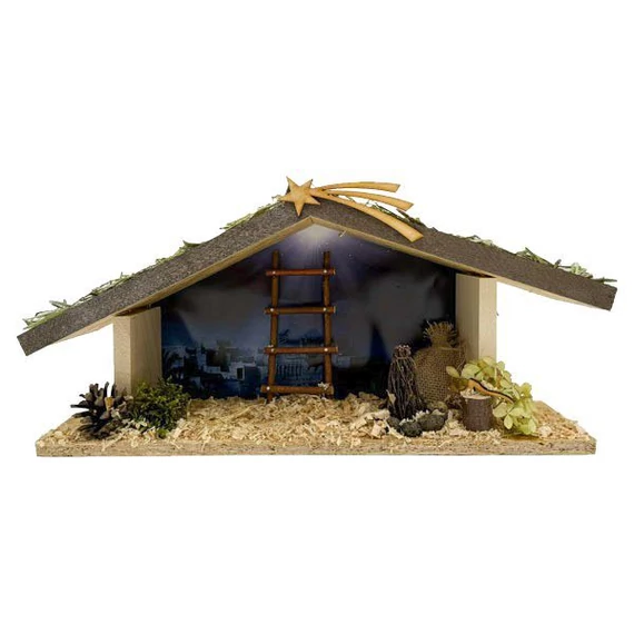 Betlehem ház világító 22x44cm