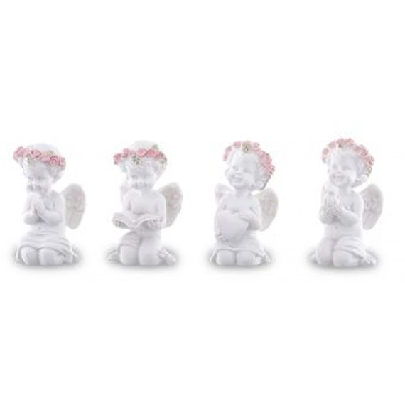 Angyalka fehér térdeplő 6cm ( 86209 )