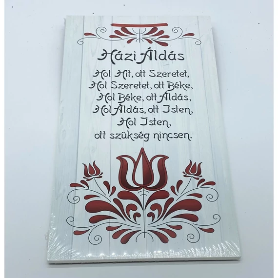 Falap 48cm színes festett Házi Áldás