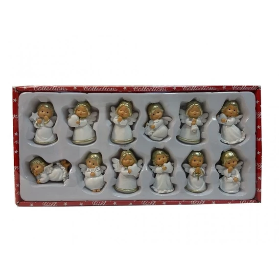 Hűtőmágnes angyal fehér-arany ( 5322 )