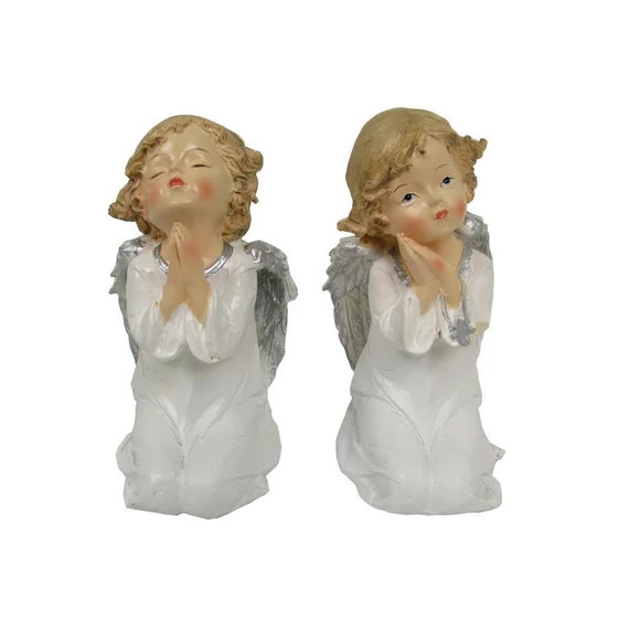 Angyal fehér térdelő 17cm ( 5442 )
