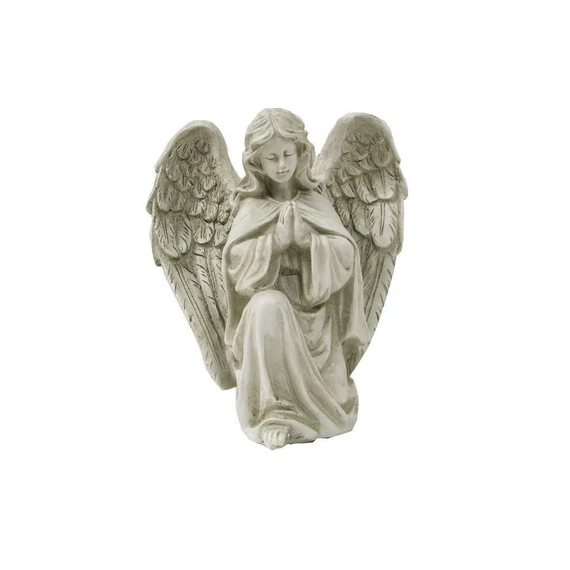 Angyal szobor 22cm fehér szárnyakkal 6419
