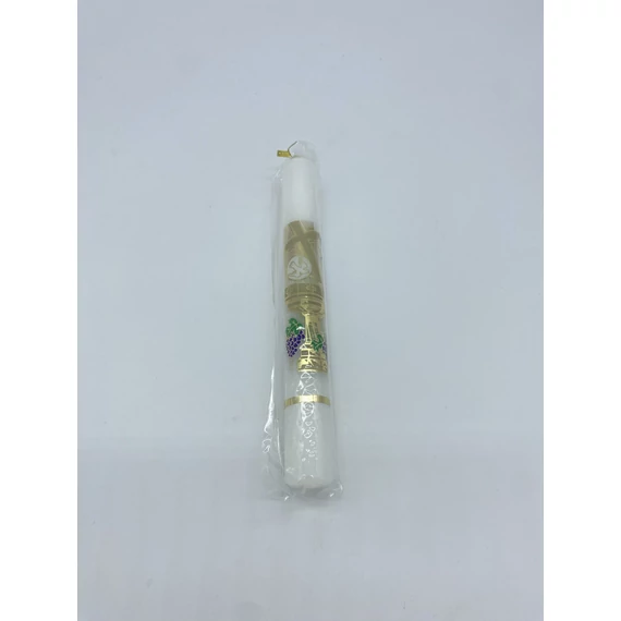 Gyertya díszített 7dkg bérmálkozói d22mm, h200mm