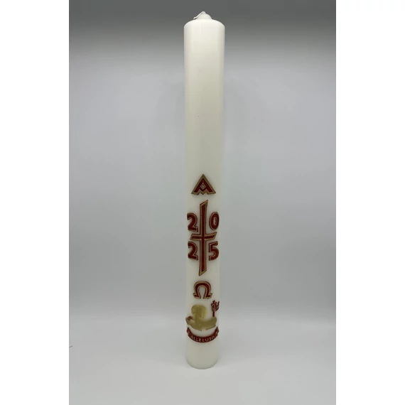 Gyertya díszített 3kg Húsvéti viaszdíszes d7,5cm