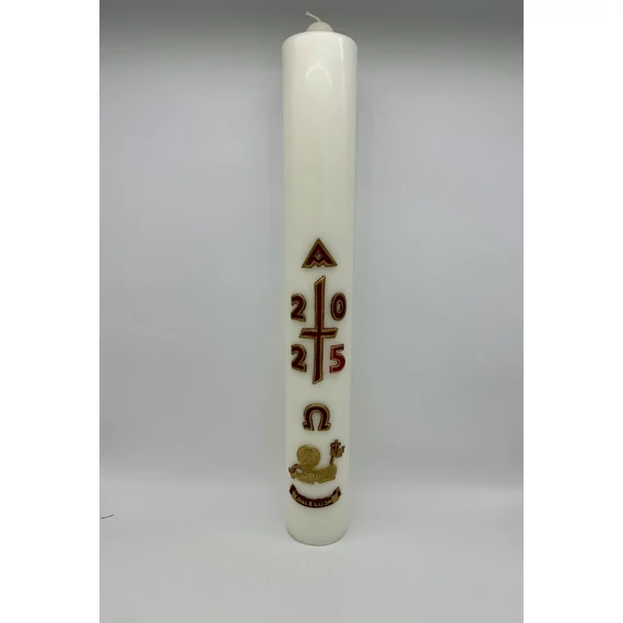 Gyertya díszített 5,5kg Húsvéti viaszdíszes d10cm