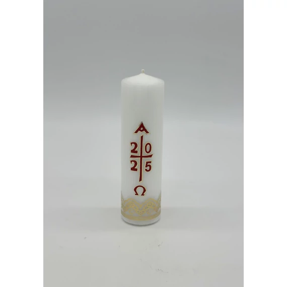 Gyertya díszített 35dkg húsvéti számos matricás