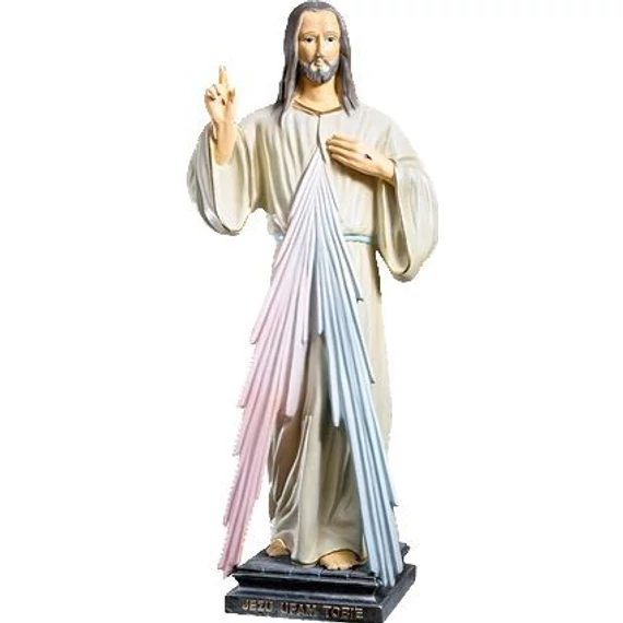Szobor festett Irgalmas Jézus 60cm 156