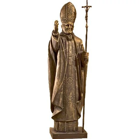 Szobor festett II. János Pál 120cm 656